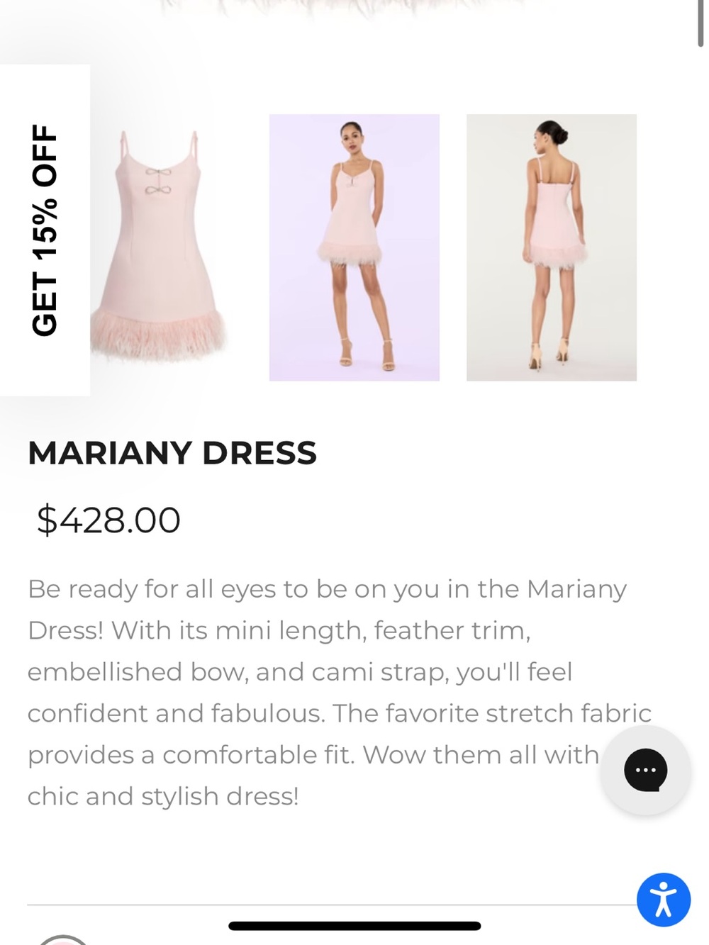 ✨Like New✨ Likely Mariany Pink Feather Mini Dress Sz 4 - Picture 5 of 5